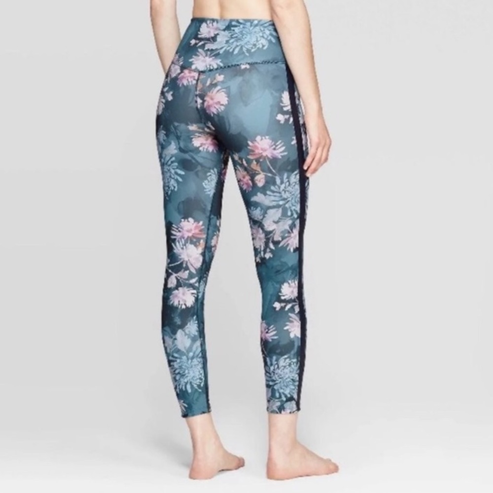 Joylab floral stripe moody mum highwaisted legging